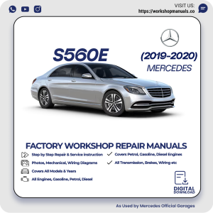 Mercedes S560e Workshop Repair Manual 2019-2020 PDF Download
