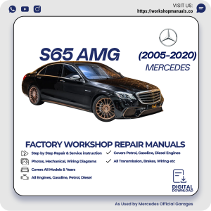 Mercedes S65 AMG Workshop Repair Manual 2005-2020 PDF Download