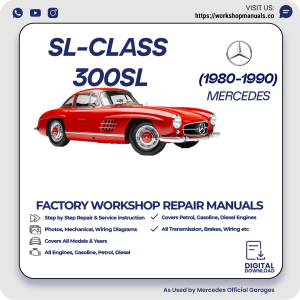 Mercedes SL-Class 300SL Workshop Repair Manual 1980-1990 PDF Download