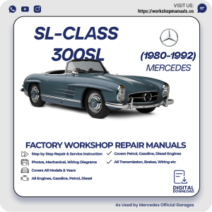 Mercedes SL-Class 300SL Workshop Repair Manual 1980-1992 PDF Download