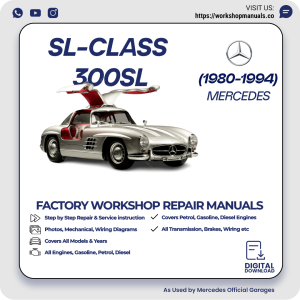 Mercedes SL-Class 300SL Workshop Repair Manual 1980-1994 PDF Download