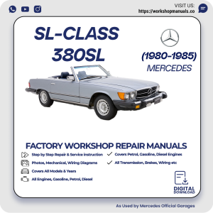 Mercedes SL-Class 380SL Workshop Repair Manual 1980-1985 PDF Download