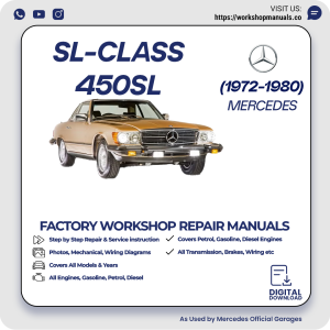 Mercedes SL-Class 450SL Workshop Repair Manual 1972-1980 PDF Download