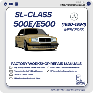 Mercedes SL-Class 500E E500 Workshop Repair Manual 1980-1994 PDF Download
