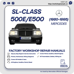Mercedes SL-Class 500E E500 Workshop Repair Manual 1980-1995 PDF Download