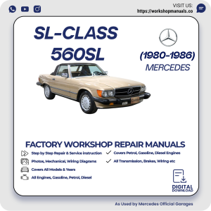 Mercedes SL-Class 560SL Workshop Repair Manual 1980-1986 PDF Download