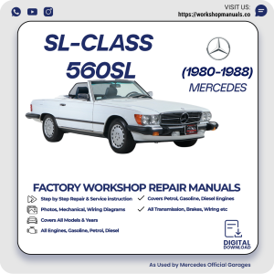 Mercedes SL-Class 560SL Workshop Repair Manual 1980-1988 PDF Download