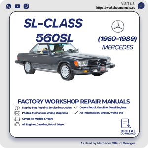 Mercedes SL-Class 560SL Workshop Repair Manual 1980-1989 PDF Download