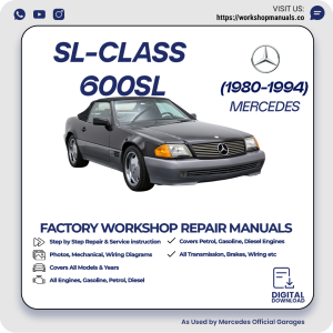 Mercedes SL-Class 600SL Workshop Repair Manual 1980-1994 PDF Download