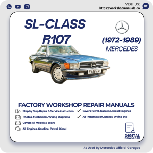 Mercedes SL-Class R107 Workshop Repair Manual 1972-1989 PDF Download