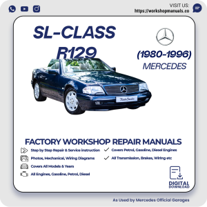 Mercedes SL-Class R129 Workshop Repair Manual 1980-1996 PDF Download