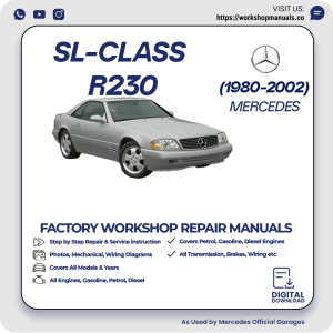Mercedes SL-Class R230 Workshop Repair Manual 1980-2002 PDF Download