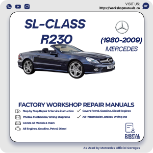 Mercedes SL-Class R230 Workshop Repair Manual 1980-2009 PDF Download