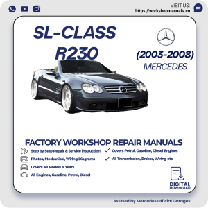Mercedes SL-Class R230 Workshop Repair Manual 2003-2008 PDF Download