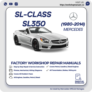 Mercedes SL-Class SL350 Workshop Repair Manual 1980-2014 PDF Download