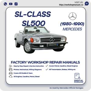 Mercedes SL-Class SL500 Workshop Repair Manual 1980-1990 PDF Download