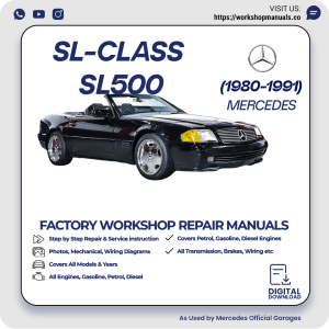 Mercedes SL-Class SL500 Workshop Repair Manual 1980-1991 PDF Download