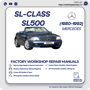 Mercedes SL-Class SL500 Workshop Repair Manual 1980-1992 PDF Download