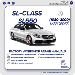Mercedes SL-Class SL550 Workshop Repair Manual 1980-2009 PDF Download