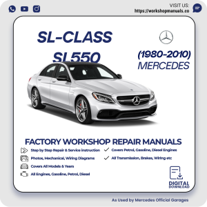 Mercedes SL-Class SL550 Workshop Repair Manual 1980-2010 PDF Download