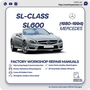 Mercedes SL-Class SL600 Workshop Repair Manual 1980-1994 PDF Download