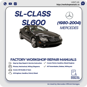Mercedes SL-Class SL600 Workshop Repair Manual 1980-2004 PDF Download