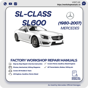 Mercedes SL-Class SL600 Workshop Repair Manual 1980-2007 PDF Download