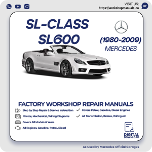 Mercedes SL-Class SL600 Workshop Repair Manual 1980-2009 PDF Download