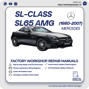 Mercedes SL-Class SL65 AMG Workshop Repair Manual 1980-2007 PDF Download