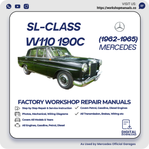 Mercedes SL-Class W110 190c Workshop Repair Manual 1962-1965 PDF Download
