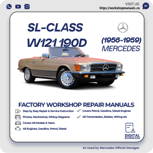 Mercedes SL-Class W121 190D Workshop Repair Manual 1956-1959 PDF Download