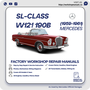 Mercedes SL-Class W121 190b Workshop Repair Manual 1959-1961 PDF Download
