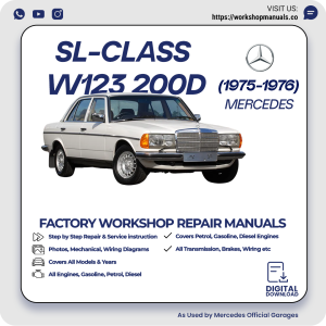 Mercedes W123 200D Workshop Repair Manual 1975-1976 PDF Download