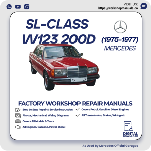 Mercedes W123 200D Workshop Repair Manual 1975-1977 PDF Download