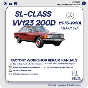 Mercedes W123 200D Workshop Repair Manual 1975-1980 PDF Download