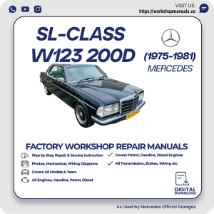 Mercedes W123 200D Workshop Repair Manual 1975-1981 PDF Download