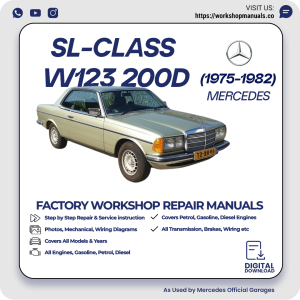 Mercedes W123 200D Workshop Repair Manual 1975-1982 PDF Download