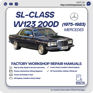 Mercedes W123 200D Workshop Repair Manual 1975-1983 PDF Download