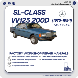Mercedes W123 200D Workshop Repair Manual 1975-1984 PDF Download