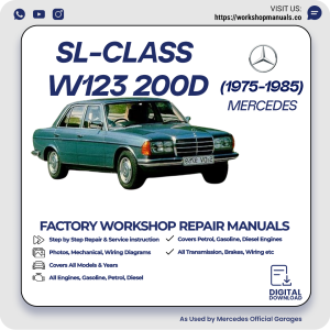 Mercedes W123 200D Workshop Repair Manual 1975-1985 PDF Download