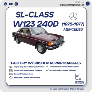 Mercedes W123 240D Workshop Repair Manual 1975-1977 PDF Download