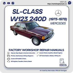 Mercedes W123 240D Workshop Repair Manual 1975-1978 PDF Download