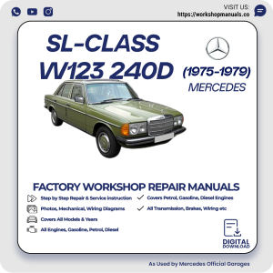 Mercedes W123 240D Workshop Repair Manual 1975-1979 PDF Download