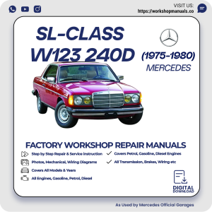 Mercedes W123 240D Workshop Repair Manual 1975-1980 PDF Download