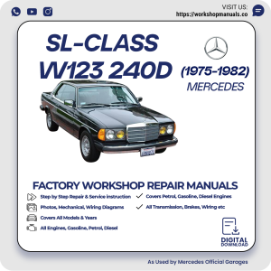 Mercedes W123 240D Workshop Repair Manual 1975-1982 PDF Download