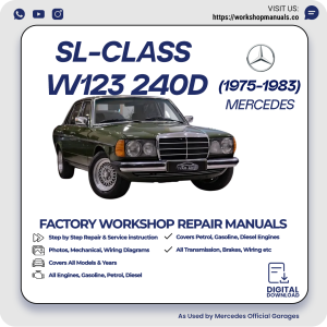 Mercedes W123 240D Workshop Repair Manual 1975-1983 PDF Download