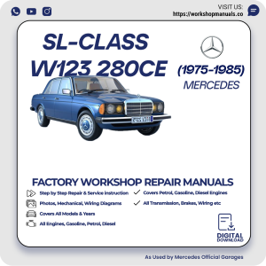 Mercedes W123 280C Workshop Repair Manual 1975-1985 PDF Download