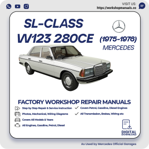 Mercedes W123 280CE Workshop Repair Manual 1975-1976 PDF Download