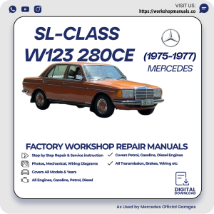 Mercedes W123 280CE Workshop Repair Manual 1975-1977 PDF Download