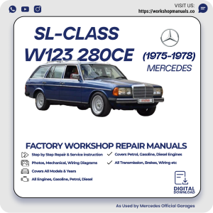 Mercedes W123 280CE Workshop Repair Manual 1975-1978 PDF Download